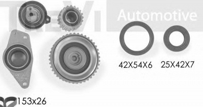TREVI AUTOMOTIVE kd1197s -  Комплект ремня ГРМ